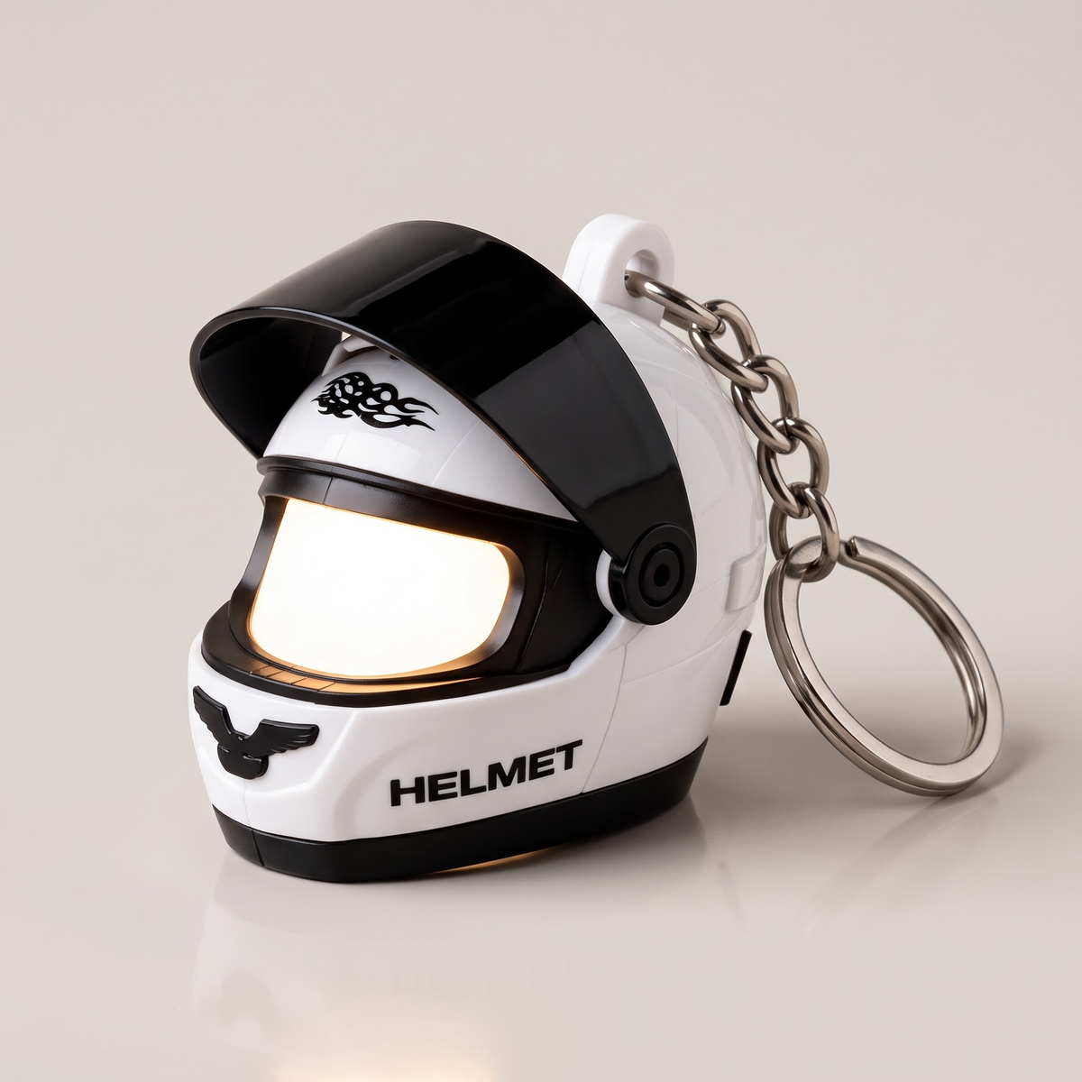 VISORA helmet keychain White